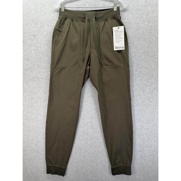 Lululemon ABC Jogger Pants Mens Small Green Warpstreme Stretch Tapered Quick Dry
